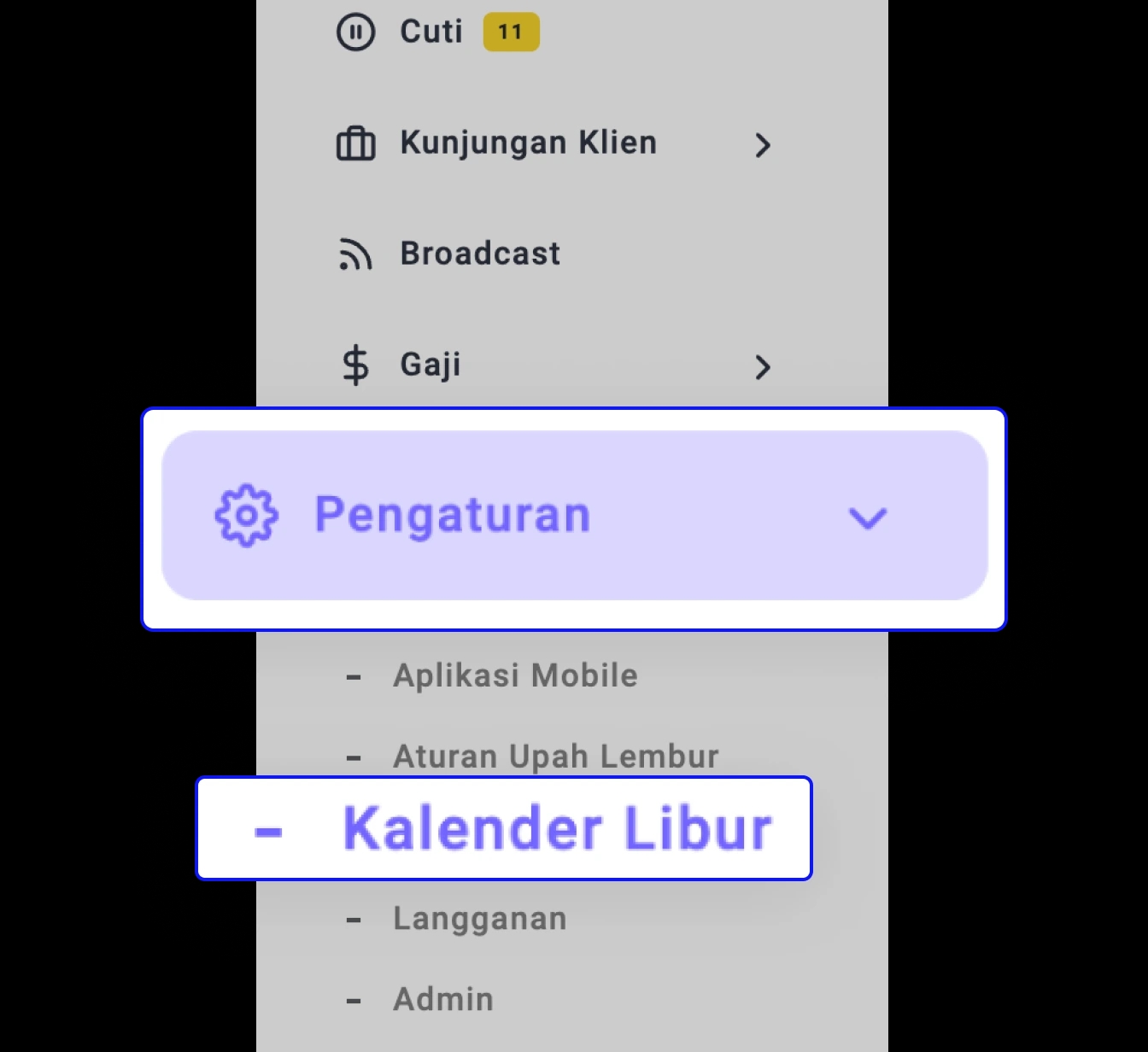 Akses Kalender