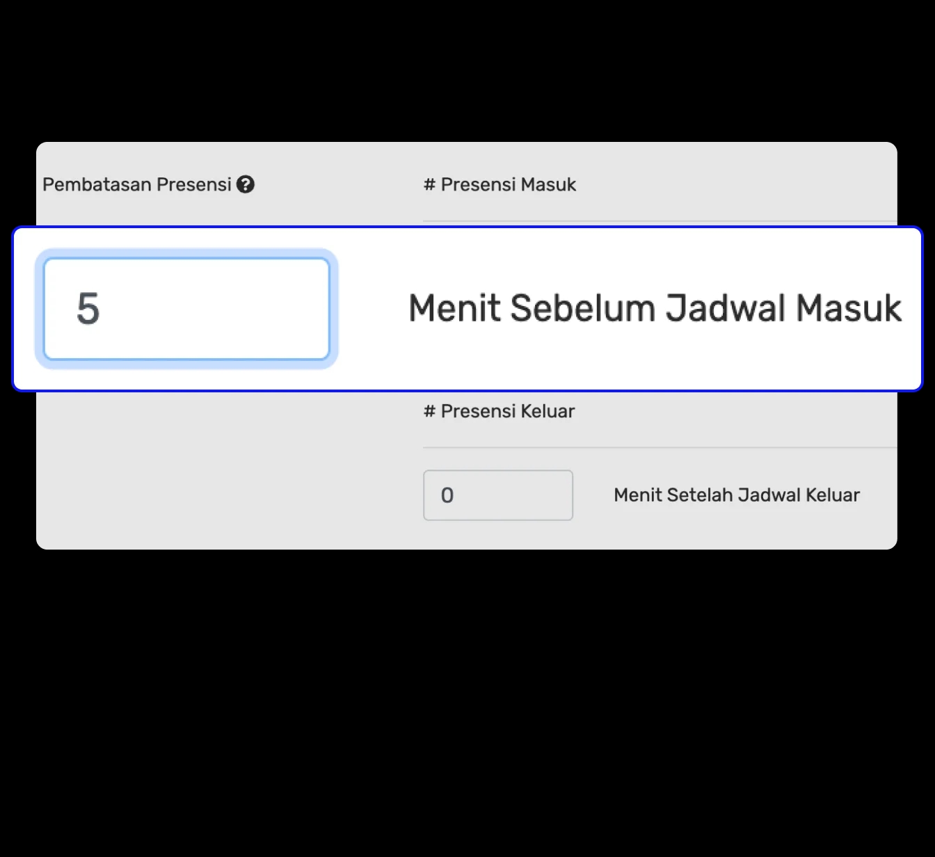 Menit Sebelum Jam Masuk