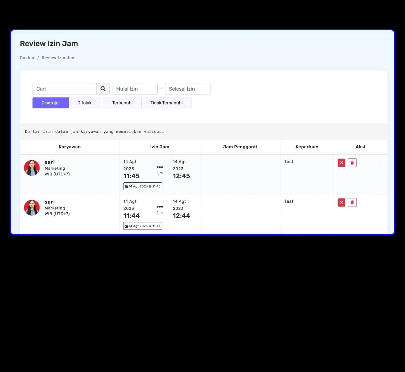 Panel Admin
