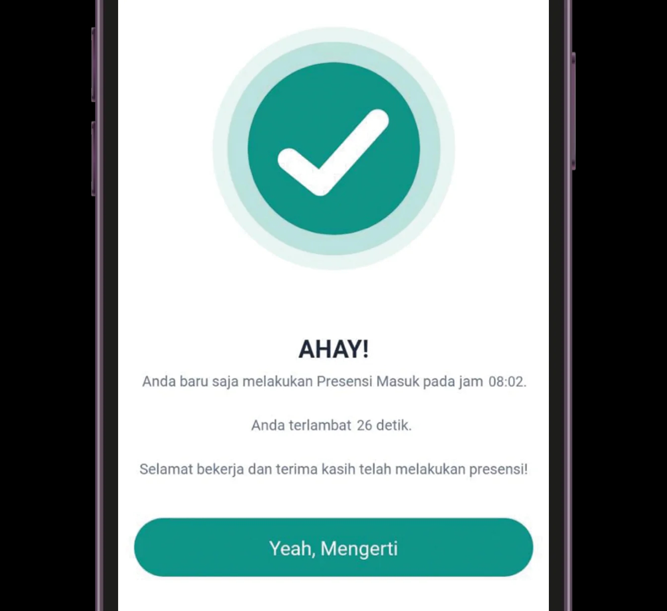 Presensi Masuk