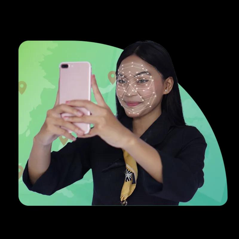 Ilustrasi fitur presensi online Kerjoo