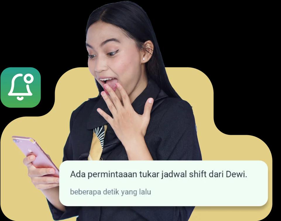 Notifikasi dan Penerimaan Permintaan Tukar Jadwal