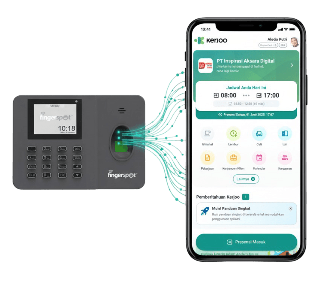 Integrasi Fingerspot dengan Kerjoo