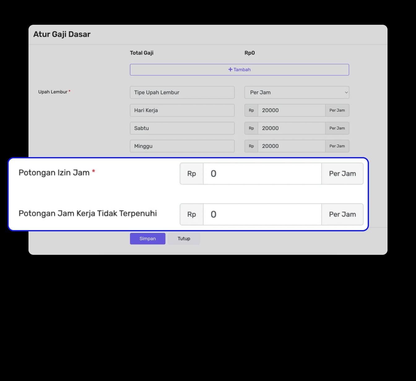 Fitur Hitung dan Bayar Gaji Karyawan