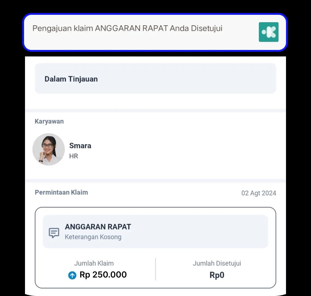 Notifikasi Status Klaim