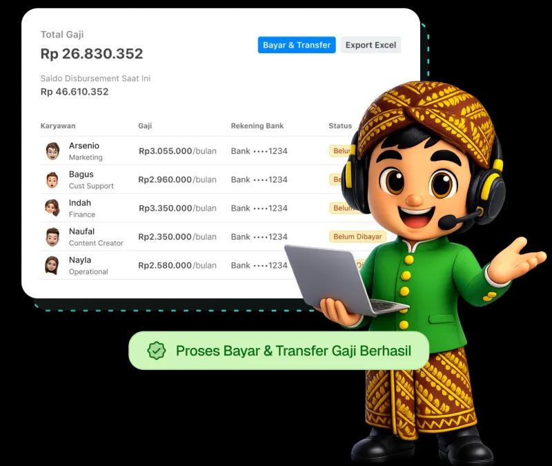 Ilustrasi fitur PPh 21 Kerjoo