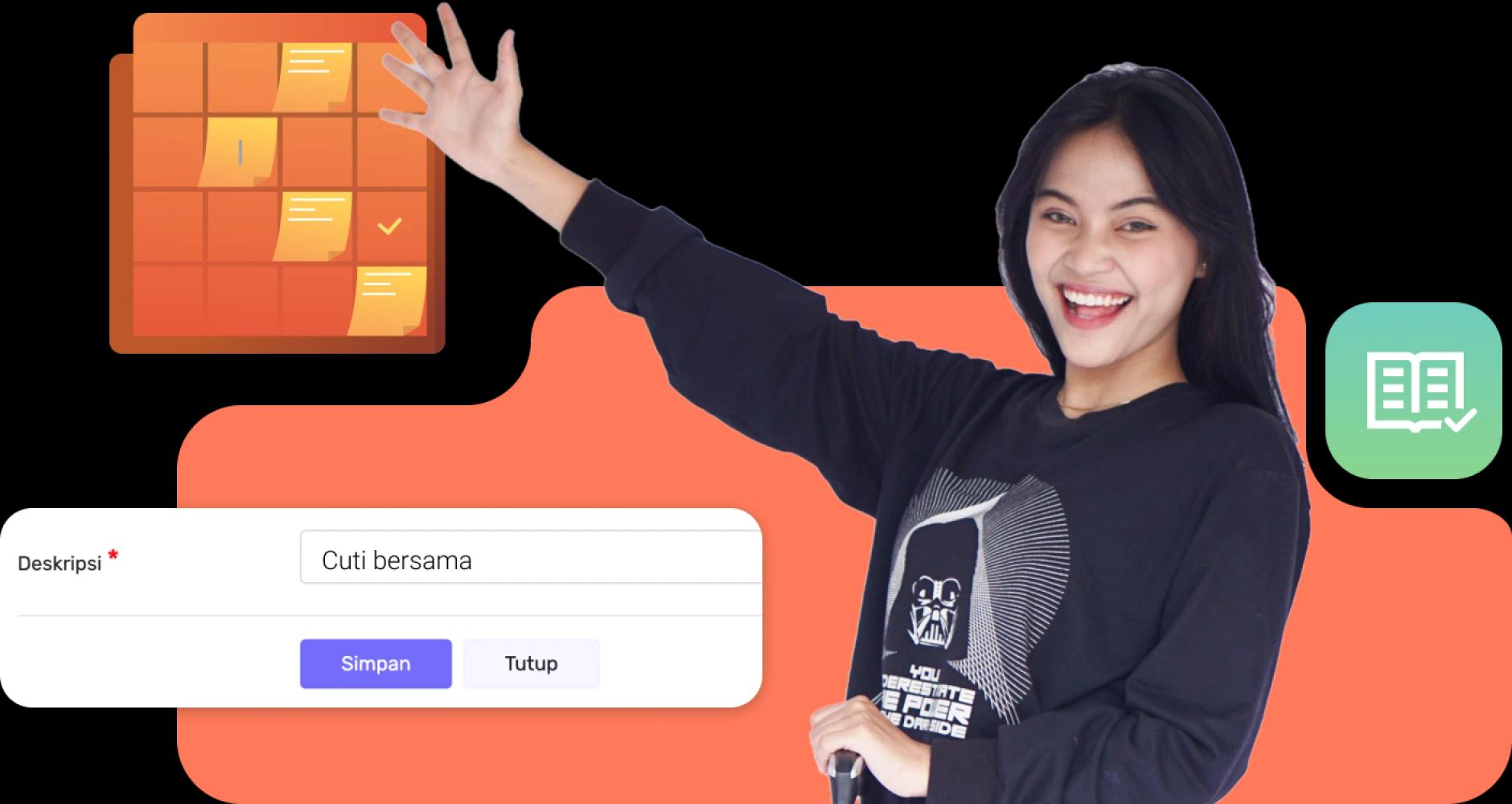 Karyawan Lihat dari Aplikasi