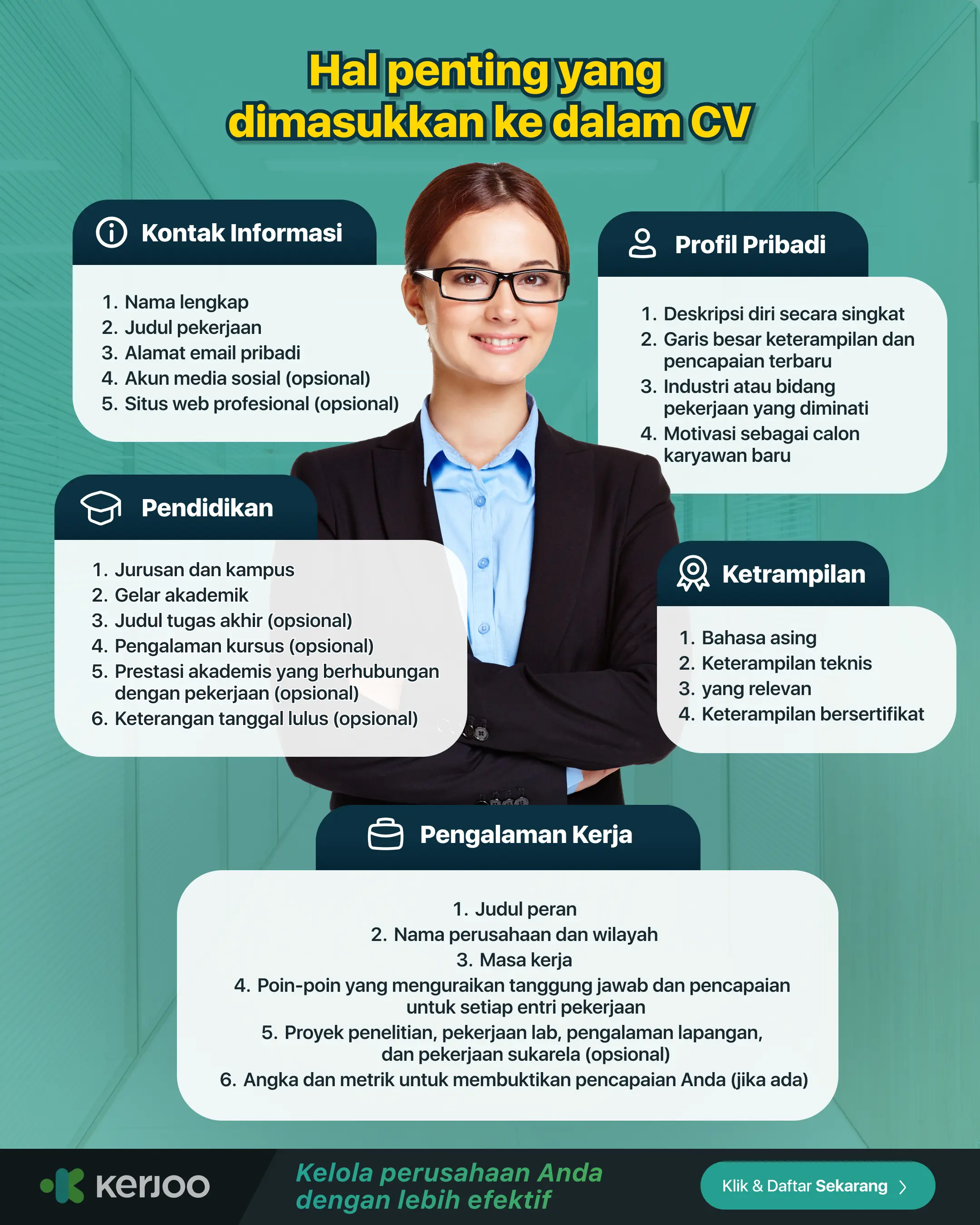 Informasi yang Dimasukkan ke Dalam CV Lamaran Pekerjaan