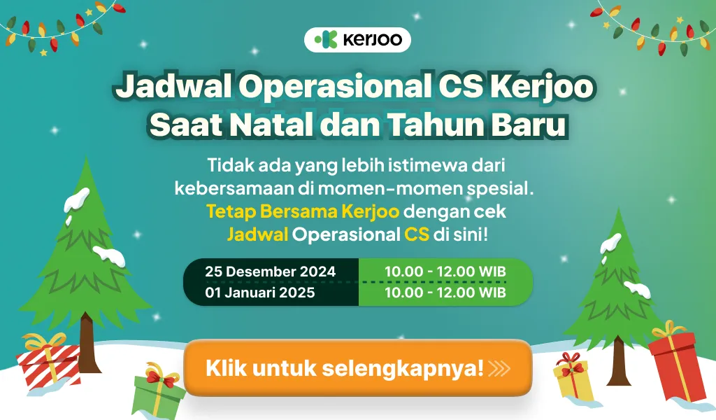 Jadwal Operasional Tim CS Kerjoo Saat Natal dan Tahun Baru