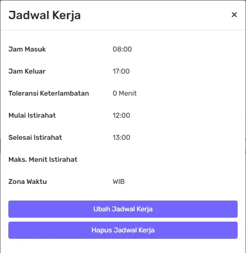 jam istirahat karyawan