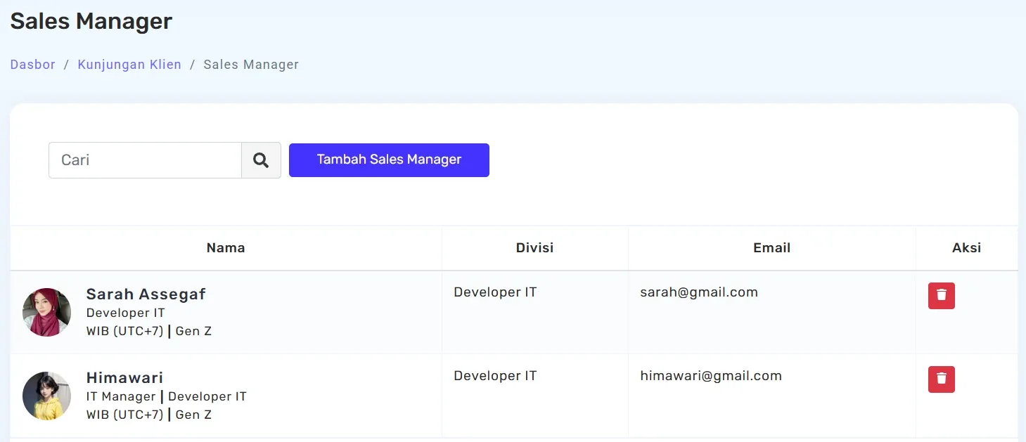fitur sales kunjungan klien