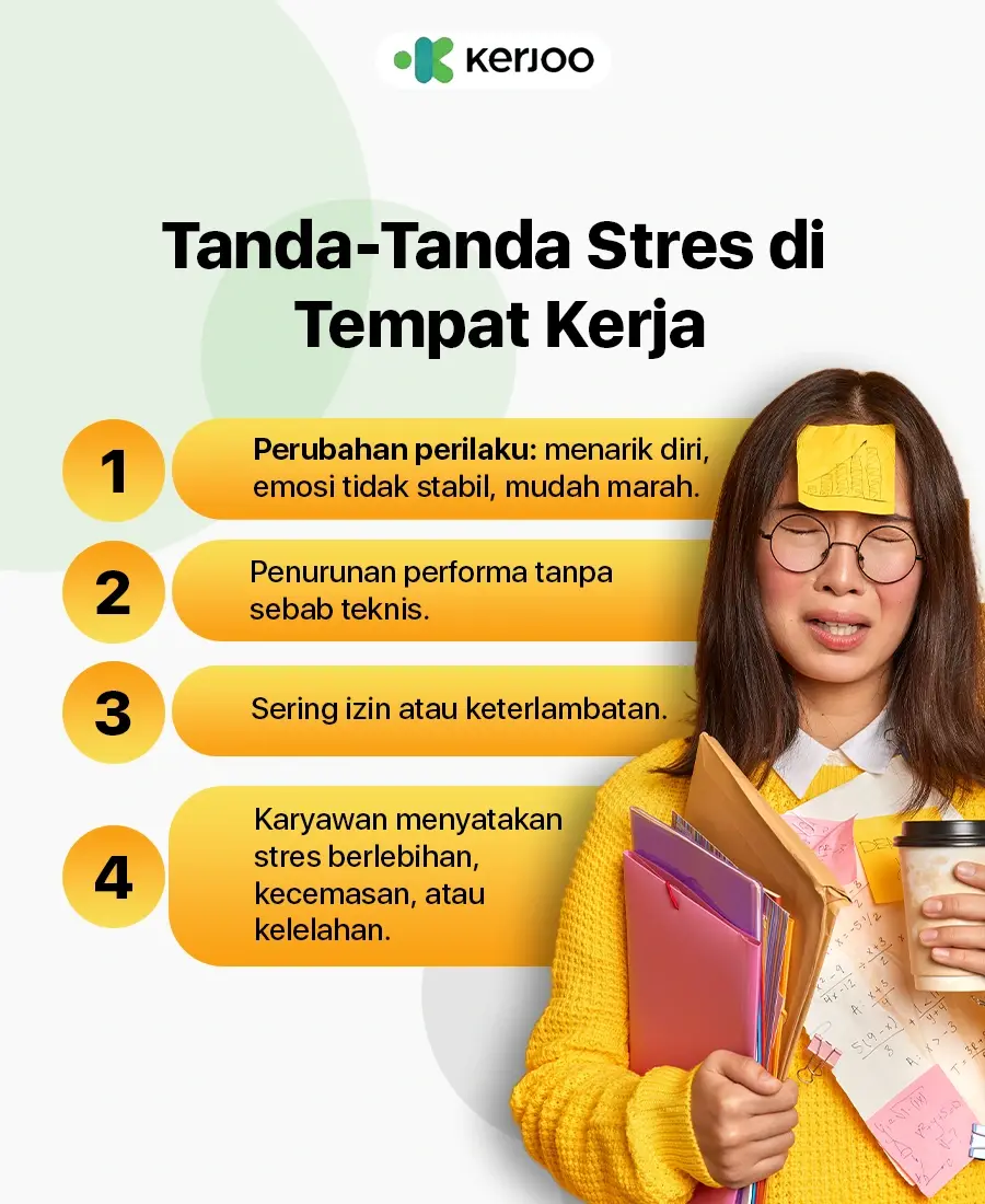 tanda-tanda stress di tempat kerja