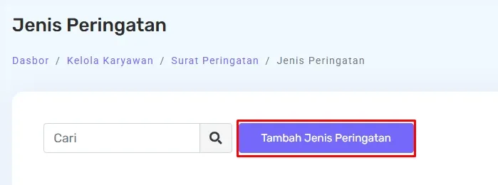 fitur surat peringatan