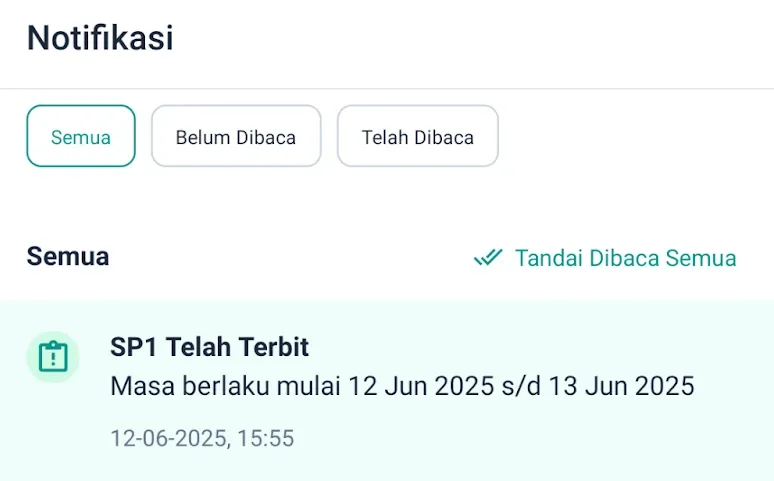 surat peringatan