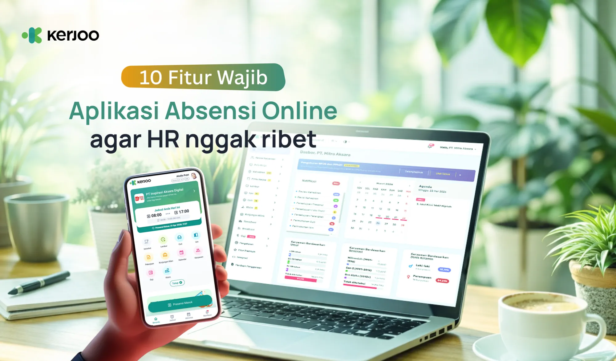10 Fitur Wajib Aplikasi Absensi Online agar HR Nggak Ribet