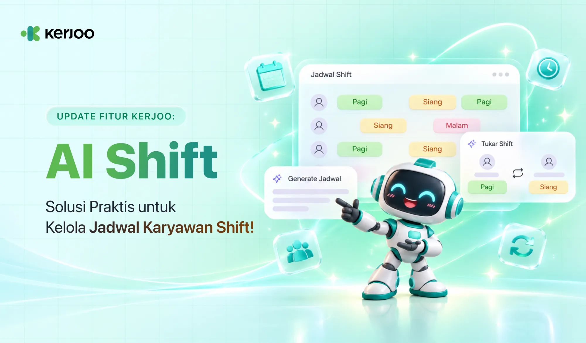Update Fitur Baru Kerjoo: AI Shift, Solusi Praktis untuk Kelola Jadwal Karyawan Shift!