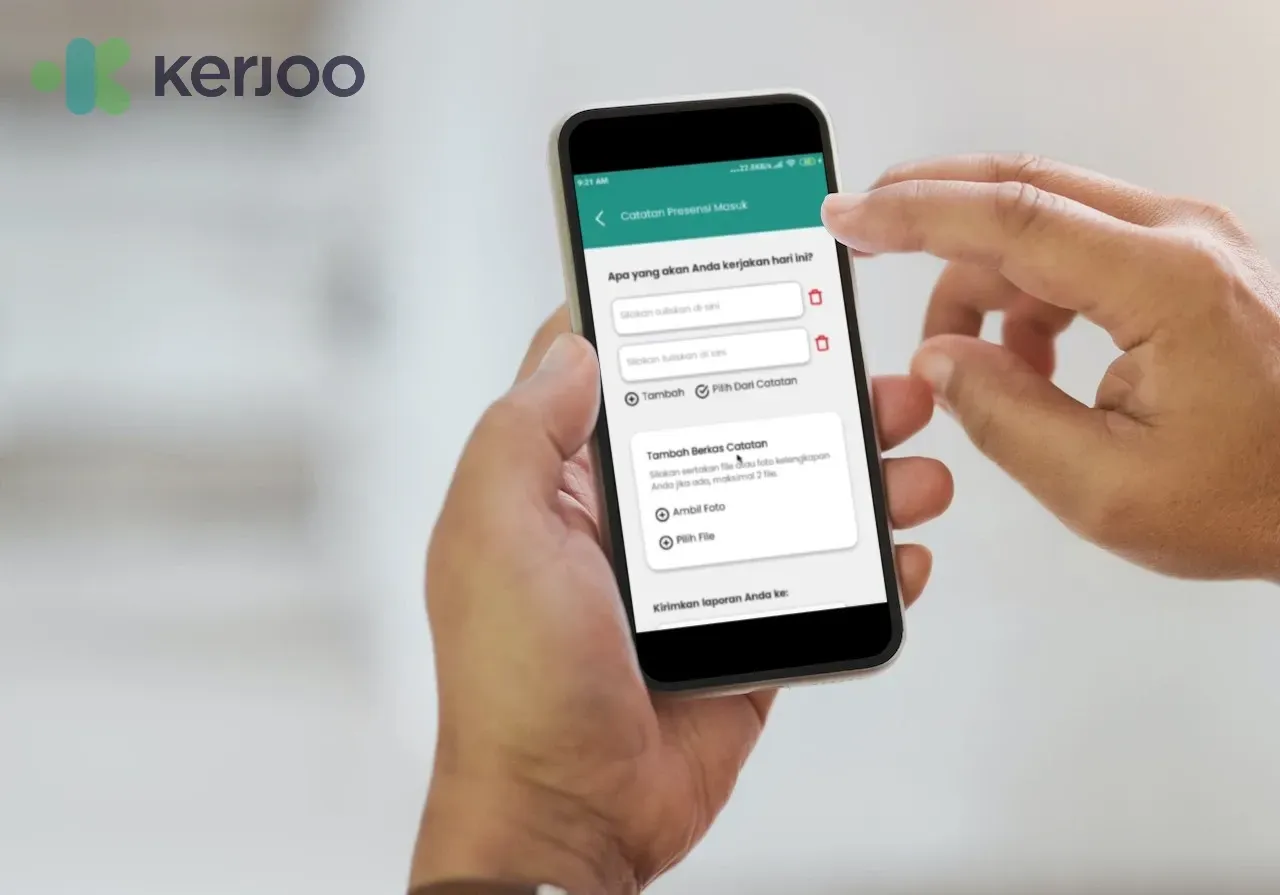 Fitur Tambah Berkas Catatan, Buat Laporan Kerja Lebih Detail