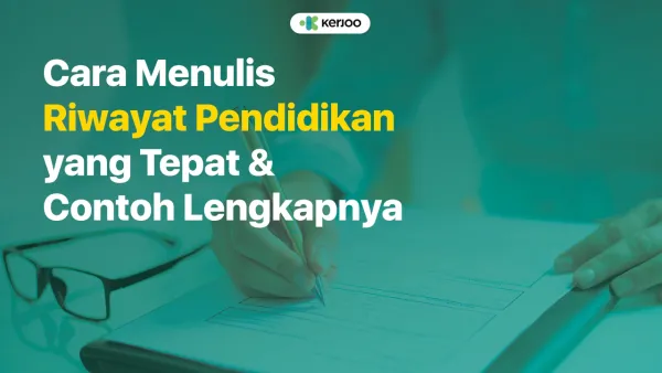 Cara menulis riwayat pendidikan